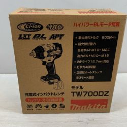 κκ MAKITA マキタ 締め付け工具 インパクトレンチ コードレス式 18v 193663 TW700DZ Sランク