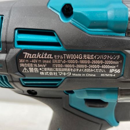  MAKITA マキタ 締め付け工具 インパクトレンチ コードレス式 40v TW004GRDX