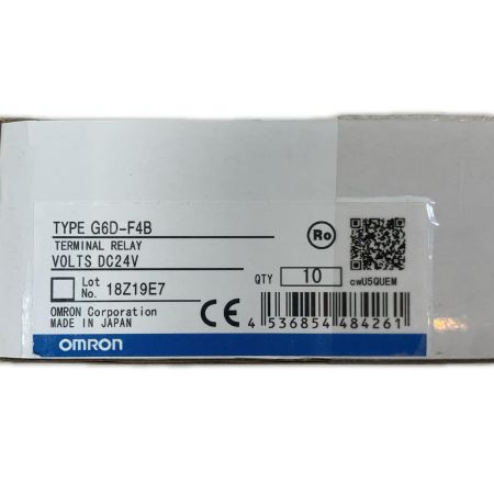  OMRON オムロン 工具関連用品 ターミナルリレー 10個入り G6D-F4B