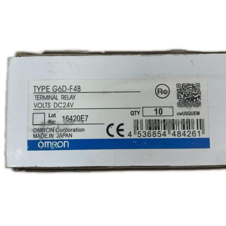  OMRON オムロン 工具関連用品 ターミナルリレー 10個入り G6D-F4B