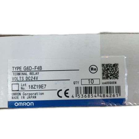 OMRON オムロン 工具関連用品 ターミナルリレー 10個入り G6D-F4B