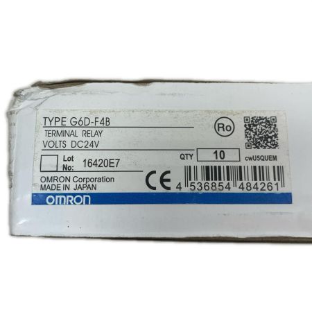  OMRON オムロン 工具関連用品 ターミナルリレー 10個入り G6D-F4B