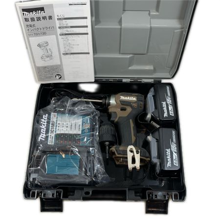  MAKITA マキタ  締め付け工具 インパクトドライバ コードレス式 18v 6.0Ah 554333 TD173DGXAB ブラウン