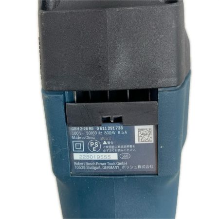  BOSCH ボッシュ 締め付け工具 ハンマドリル コード式 100v 228019555 GBH2-26RE グリーン