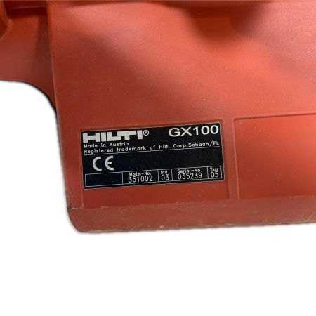  Hilti ヒルティ  電動工具 ガス式鋲打機 035239 GX100 レッド