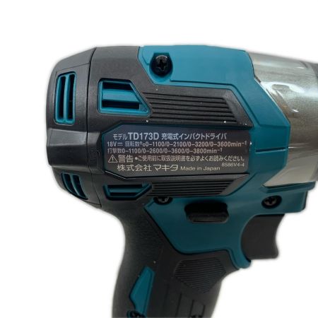  MAKITA マキタ 工具 締め付け工具 インパクトドライバ MAKITA コードレス式 18v 6.0Ah TD173DRGX ブルー