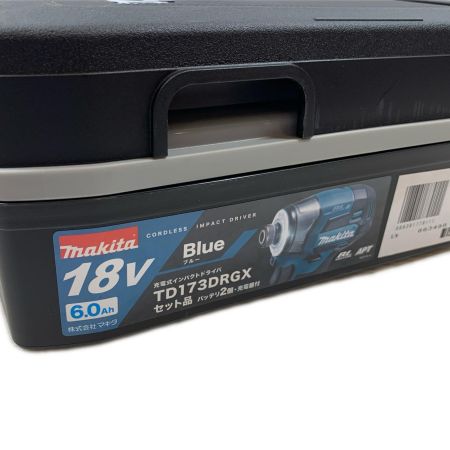  MAKITA マキタ 工具 締め付け工具 インパクトドライバ MAKITA コードレス式 18v 6.0Ah TD173DRGX ブルー