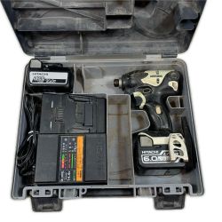 κκ HITACHI 日立 締め付け工具 インパクトドライバ コードレス式 14.4v D603128 WH14DSL ブラック Bランク