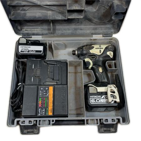  HITACHI 日立 締め付け工具 インパクトドライバ コードレス式 14.4v D603128 WH14DSL ブラック