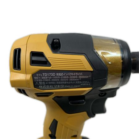  MAKITA マキタ 締め付け工具 インパクトドライバ コードレス式 18v 6.0Ah 876429 TD173DRGXPY イエロー