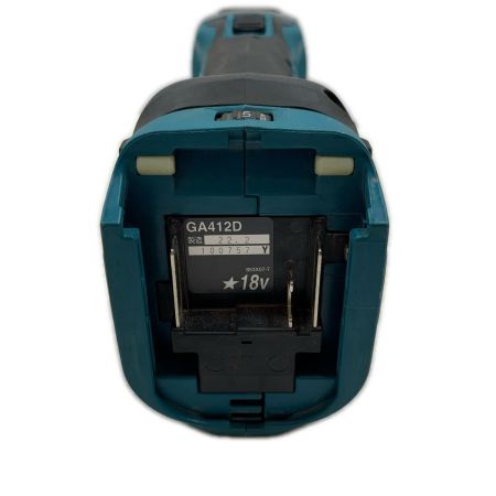  MAKITA マキタ 研磨工具 ディスクグラインダー 100mm 18v 100757 GA412D