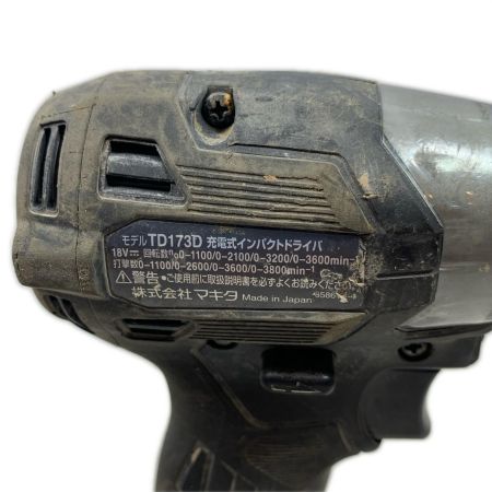  MAKITA マキタ 締め付け工具 インパクトドライバ コードレス式 18v TD173DRGXB ブラック
