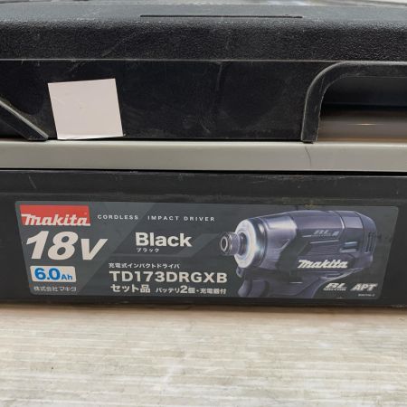  MAKITA マキタ 締め付け工具 インパクトドライバ コードレス式 18v TD173DRGXB ブラック