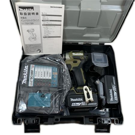  MAKITA マキタ 締め付け工具 インパクトドライバ コードレス式 18v 6.0Ah 895201 TD173DRGXXO オリーブ
