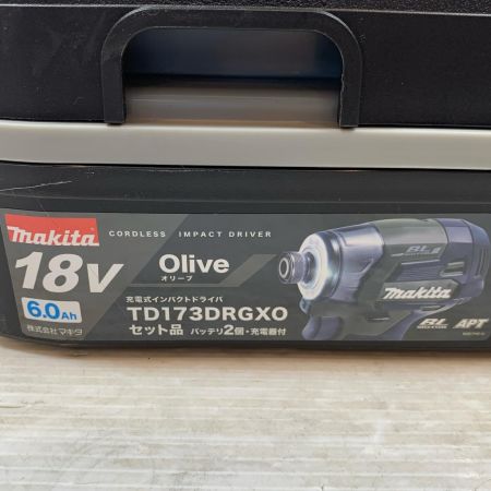  MAKITA マキタ 締め付け工具 インパクトドライバ コードレス式 18v 6.0Ah 895201 TD173DRGXXO オリーブ