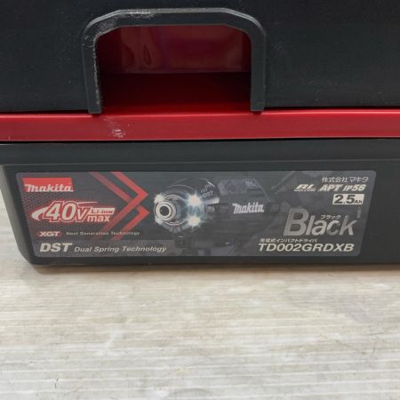  MAKITA マキタ 締め付け工具 インパクトドライバ コードレス式 40v 2.5Ah 158918 TD002GRDXB ブラック