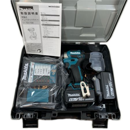  MAKITA マキタ 締め付け工具 インパクトドライバ コードレス式 18v 92448 TD173DRGX ブルー