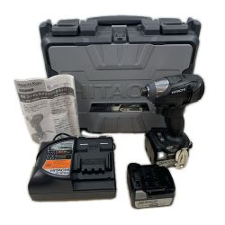 κκ HITACHI 日立 締め付け工具 インパクトドライバ コードレス式 14.4v 4.0Ah 734792 WH14DDL ブラック Aランク