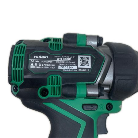  HiKOKI ハイコーキ 締め付け工具 インパクトレンチ  コードレス式 36v JD500244 WR36DE グリーン×ブラック