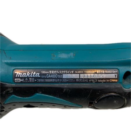 MAKITA マキタ 研磨工具 ディスクグラインダー 14.4v 0110859 GA400D グリーン