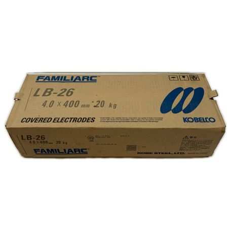  FAMILIARC 工具消耗品 溶接棒 4.0mm×400mm 20kg 4個セット LB-26