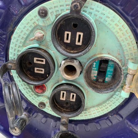 NICHIDO  電材 コードリール 30ｍ NPW-EB33-SP ネイビー