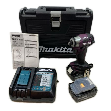  MAKITA マキタ 締め付け工具 インパクトドライバ コードレス式 18v 6.0Ah 128742 TD173D パープル