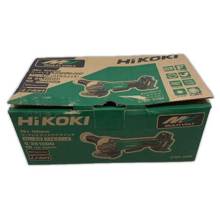  HiKOKI ハイコーキ 研磨工具 ディスクグラインダー コードレス式 100mm 36v J560071 G3610DD グリーン