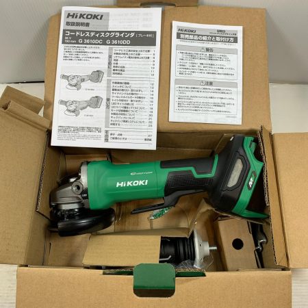  HiKOKI ハイコーキ 研磨工具 ディスクグラインダー コードレス式 100mm 36v J560071 G3610DD グリーン
