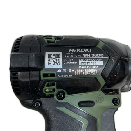 HiKOKI ハイコーキ 締め付け工具 インパクトドライバ コードレス式 36v J9219720 WH36DC オリーブ