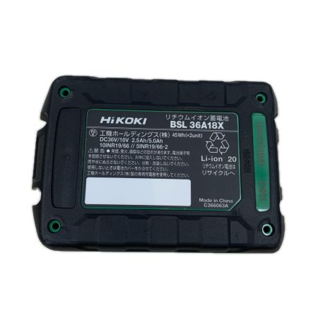 HiKOKI ハイコーキ 工具関連用品 バッテリー 36v 36A18X グリーン