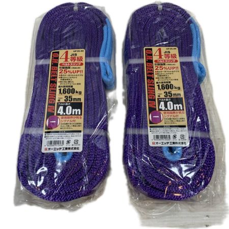 工具関連用品 スリングベルト 4ｍ ２個