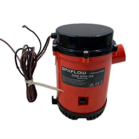 Johnson Pump 工具 水中ポンプ  コード式 12v 通電確認のみ 2200GHP レッド