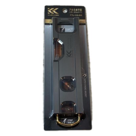 フジ矢 工具 工具関連用品 アルミ水平器  未使用品(S) KUROKIN 黒金 FTL-150-BG