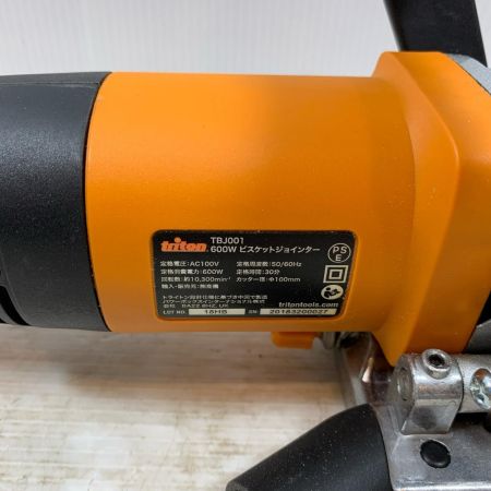 triton 電動工具 ビスケットジョインター コード式 100mm 100v 20193200027 TBJ001 オレンジ