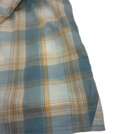  SIMMS フィッシングウェア SIZE M シャツ ガイドシリーズチェック オレンジ×ライトブルー