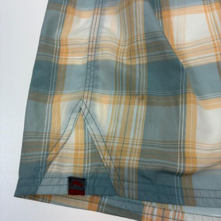  SIMMS フィッシングウェア SIZE M シャツ ガイドシリーズチェック オレンジ×ライトブルー