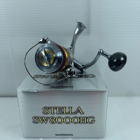  SHIMANO シマノ スピニングリール 程度B 箱付 08ステラSW 8000HG 02147