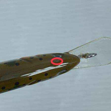  MOJO hand made works ルアー ミノー イクシュス 雅姫　ハンドメイド イエロー x モスグリーン