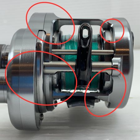  SHIMANO シマノ リール ベイトリール  純正ハンドルノブ付 20カルカッタコンクエストDC 200HG 04039