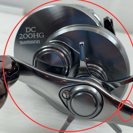  SHIMANO シマノ リール ベイトリール  純正ハンドルノブ付 20カルカッタコンクエストDC 200HG 04039