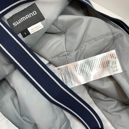  SHIMANO シマノ レインウェア RB-035L/上下セット ホワイト×ネイビー
