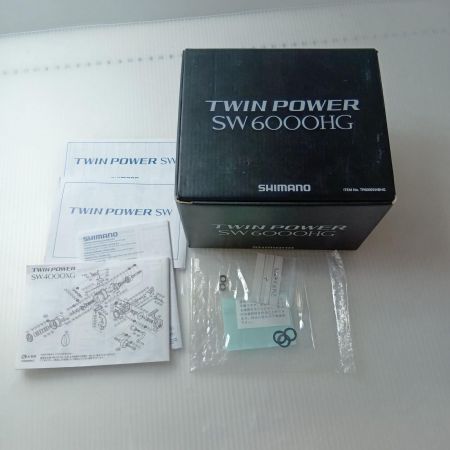 SHIMANO シマノ スピニングリール  キズ有 程度B 箱付 15ツインパワー SW6000HG 03318