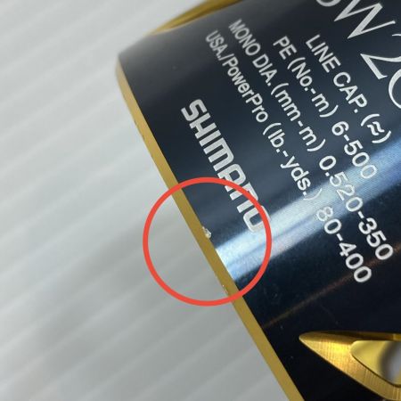  SHIMANO シマノ  リール スプール 13ステラSW20000 スプールエッジ引っ掛かりあり