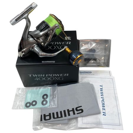  SHIMANO シマノ スピニングリール 15ツインパワー4000XG 夢屋ノブ/純正ノブ付 03373