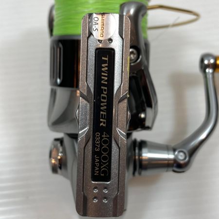  SHIMANO シマノ スピニングリール 15ツインパワー4000XG 夢屋ノブ/純正ノブ付 03373