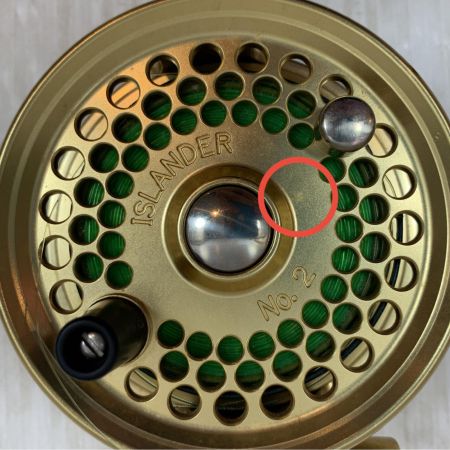   釣り用品 リール フライリール キズ有 程度B アイランダーNo2