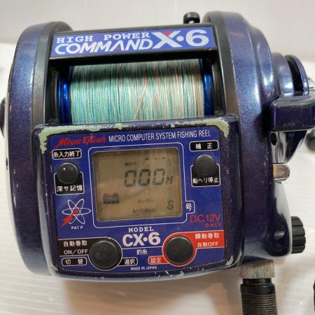  Miya Epoch  電動リール コード補修あり ﾊｲﾊﾟﾜｰｺﾏﾝﾄﾞX6