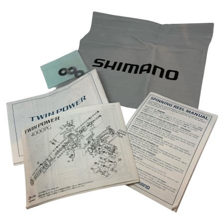  SHIMANO シマノ スピニングリール 15 ツインパワー 4000PG 箱付 ベール下がり 03374