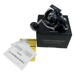 ττ SHIMANO シマノ スピニングリール S キズ有  箱付 21ツインパワー SW6000HG 04225 Bランク
